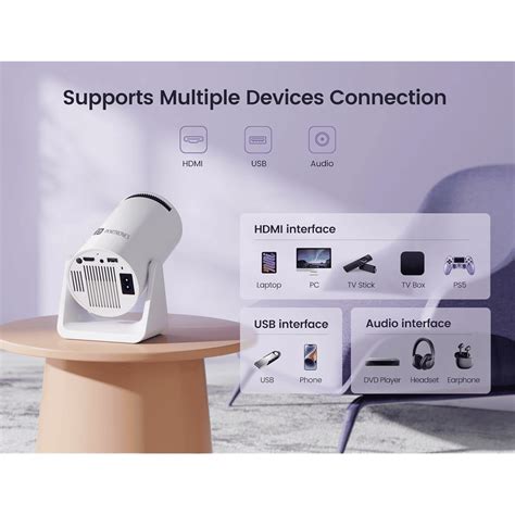 Buy PORTRONICS Beem 440 HD Android 11 LED Smart Projector with Remote ...