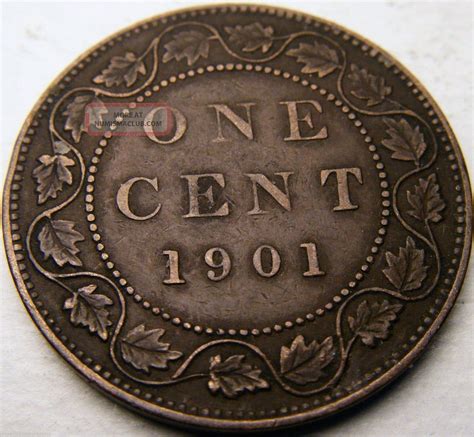 1901 Canada One Cent - Km 7 - Xf, Bronze Large Cent - Usa