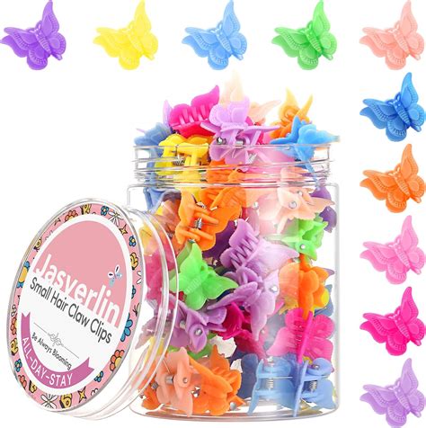 Amazon.com : JASVERLIN 50 Pcs Butterfly Clips for Hair, Cute 90s Y2K ...