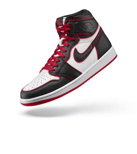 Red white and black air jordan 1 sales