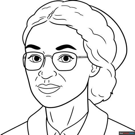 Rosa Parks Coloring Page | Easy Drawing Guides