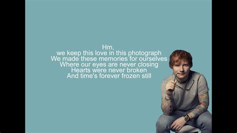 Ed Sheeran-PHOTOGRAPH(lyrics) - YouTube