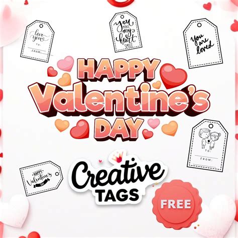 9 Free Valentine Printables PDF Tags - iProf Shop