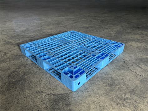 中古110*110*12網狀【田字型】藍色-南台塑膠有限公司 | 塑膠棧板 | 大型子母車 | 廢棄物 | 廢棄物容器