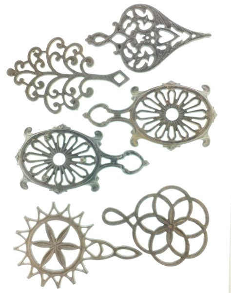 Lot - (6) Antique Cast Iron Trivets