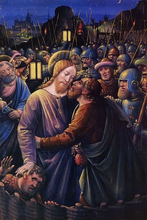 Judas Betrays Jesus with Kiss High Resolution Images