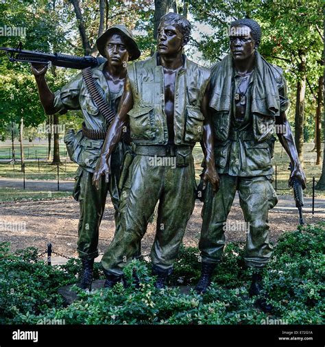 USA, Washington DC, National Mall Vietnam Veterans Memorial The Three ...