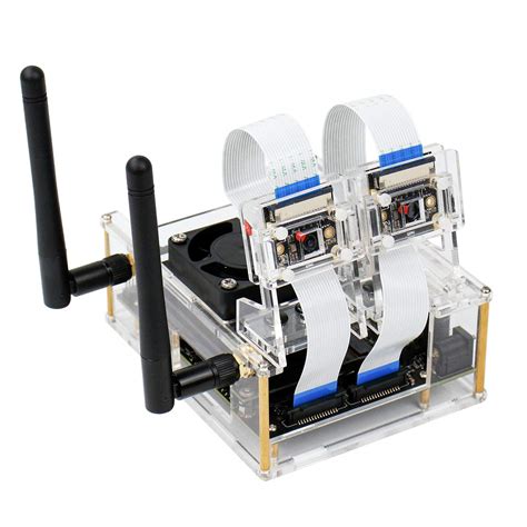 Yahboom Acrylic Case for NVIDIA Jetson Nano B01 & A02 with Cooling Fan ...