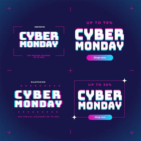 Gradient text illustration for cyber monday sale | Free Vector