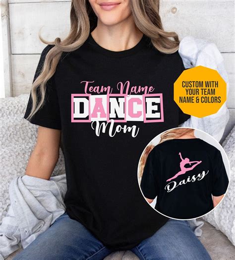 Custom Dance Mom Shirt, Dance Mom Hoodie, Proud Dance Mom Shirt Custom ...