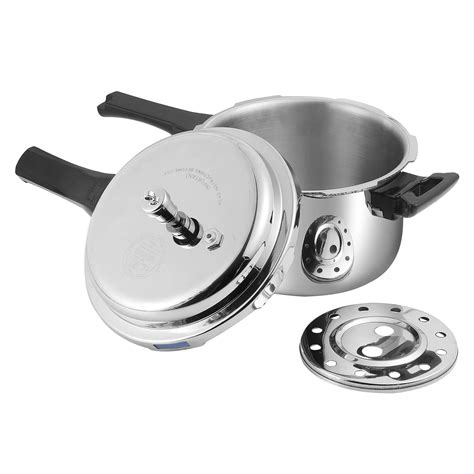 Vinod Platinum Triply Stainless Steel Pressure Cooker | 2 Litre ...