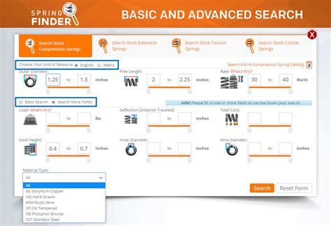 Image result for Compression Spring Size Chart