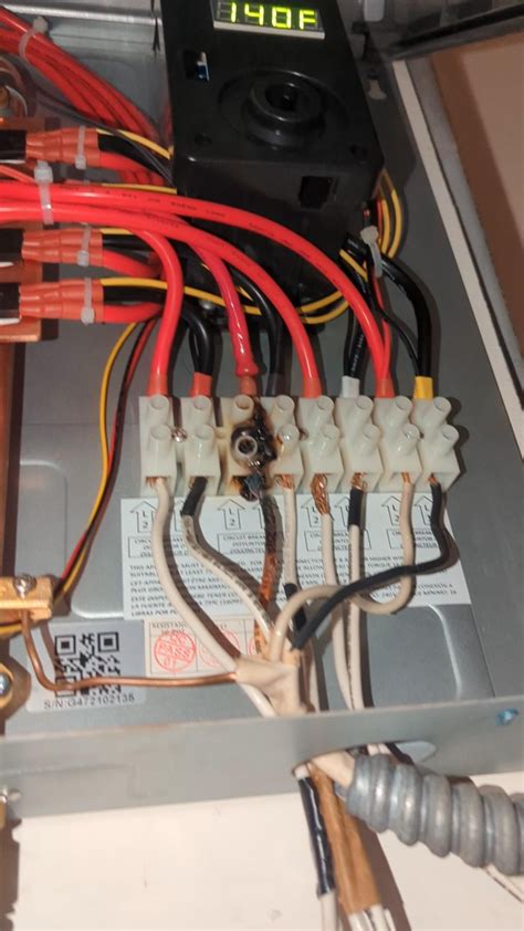 Handyman installed electric water heater with 3 out of 4 DPs connected ...