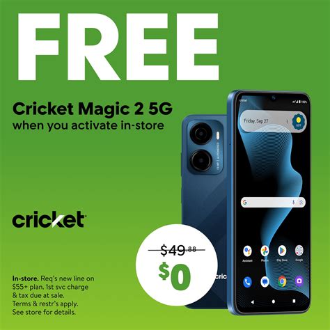 Cricket Wireless Magic 2 5G, 64GB, Blue Dusk - Prepaid Smartphone ...