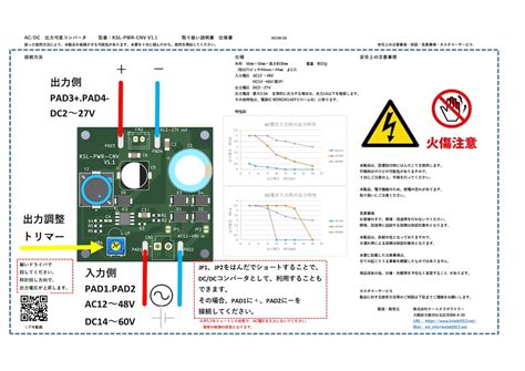 AC-DC出力可変コンバーター (KS-PWR-CNV V1.1) ※当社オリジナル※ | KSLshop