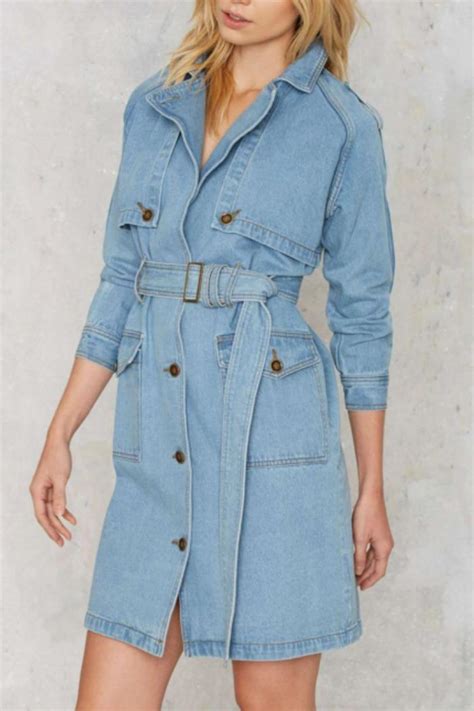 Blue Trench Coat | WardrobeMag.com