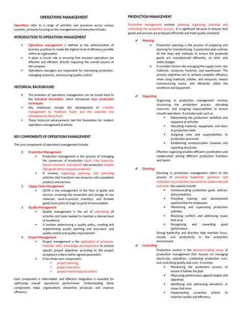 Image result for Operations Management PDF