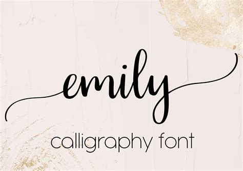 Cricut Long Tail Cursive Font Emily Digital Long Tail Font - Etsy
