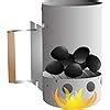 SAPRETAILER Combo BBQ Charcoal Chimney Starter and Fire Starter Blocks ...