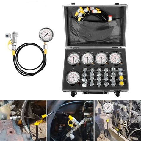 60P Hydraulic Pressure Test Kit 5 Gauges 24 | Ubuy India