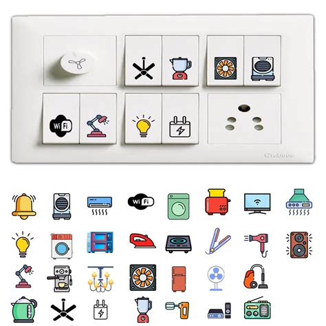 3D Premium Switch Stickers (298 Stickers) Pack of 2 – AuraNode