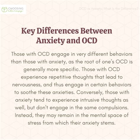 Beyond The Worry: How To Distinguish Ocd From Anxiety
