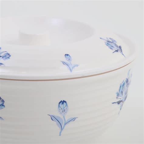 Buy Meadows Theme Melamine Printed Serving Bowl with Lid - 1.4L from ...