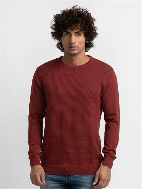 Buy SPYKAR Men Red Pullover - Sweaters for Men 18874908 | Myntra