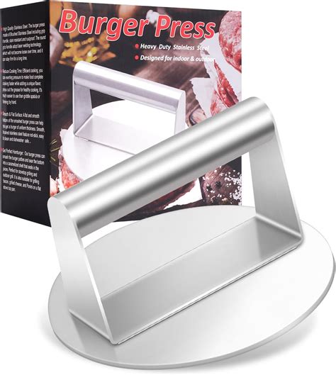 Amazon.com: Ricpwit Smash Burger Press, 5.9 inch Round Hamburger Press ...