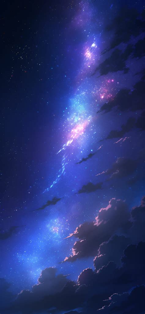 Night Sky & Cloudy Stars Wallpapers - 4K Space Wallpapers iPhone