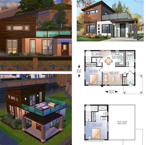Sims 4 House Plans Blueprints - Mod The Sims - Cobter Cottage / See ...