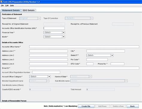 TDS- New RPU & FUV Version 1.5 for Form 24G Statements from FY 2005-06 ...
