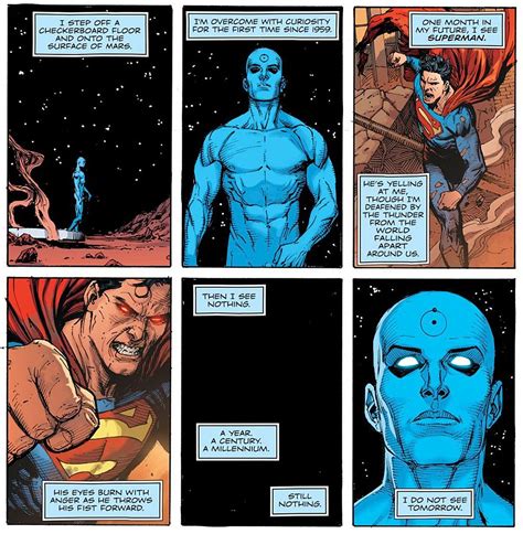 Doomsday Clock #7 Teases a Fight Between Doctor Manhattan and Superman