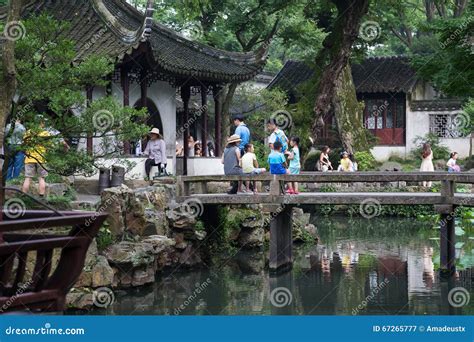 Suzhou, China - Circa September 2015: Classical Garden in Suzhou, China ...