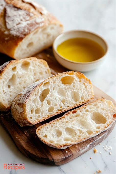 Traditional Italian Ciabatta Bread Recipe - EasyWorldRecipes