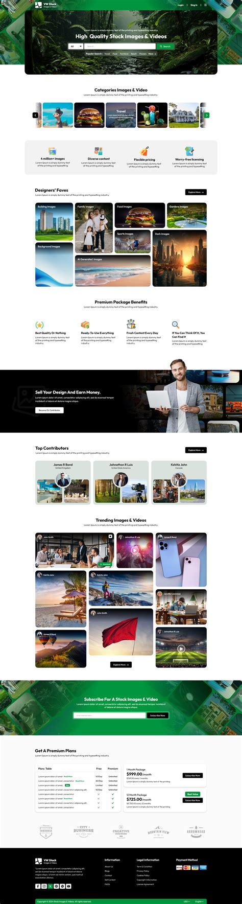 Stock Images WordPress Theme | Professional Image Portfolio