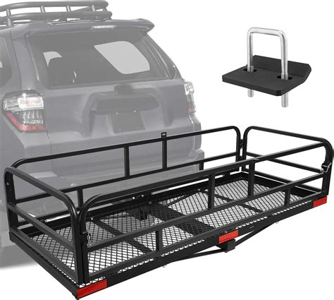 Amazon.com: LITBM Hitch Cargo Rack, 60 x 24 x 14 Inch Folding Hitch Mount Cargo Carrier with ...