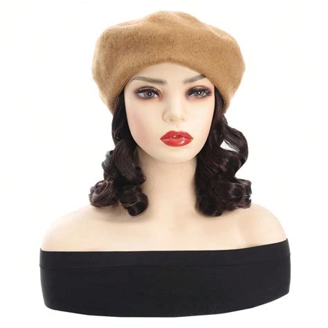 Perruque Chapeau De Perruque De Béret De Chameau D'automne-hiver À ...