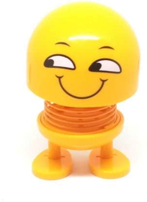 Trunkin Cute Smiley Emoji Emoticon Spring Bouncy Sly Smile Bobblehead ...