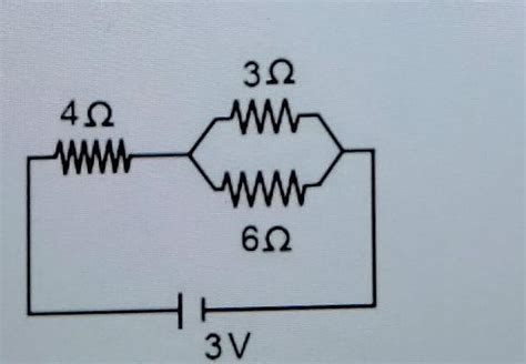 the potential difference across the 3 ohm resistance in the following ...