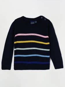 Juniors by Lifestyle Woven Round Neck Casual Boys Dark Blue Sweater ...