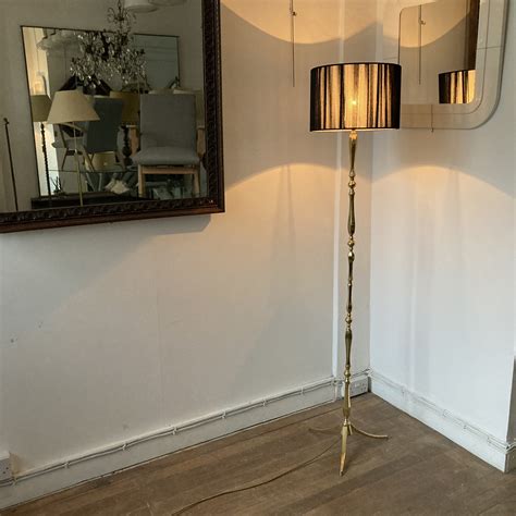 Mid Century Brass Floor Lamp