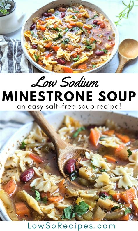 Low sodium minestrone soup – Artofit