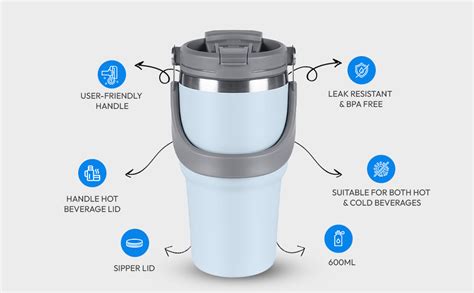 Buy Tumbler - Coffee Tumbler With Lid - Insulated Travel Coffee Mug ...