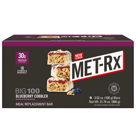 Big 100 Blueberry Cobbler Protein Bar – MET-Rx