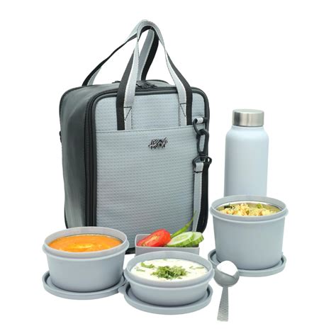 Buy KOI PRO Lunch Box Set with Insulated Bag and Steel Cutlery 3 ...