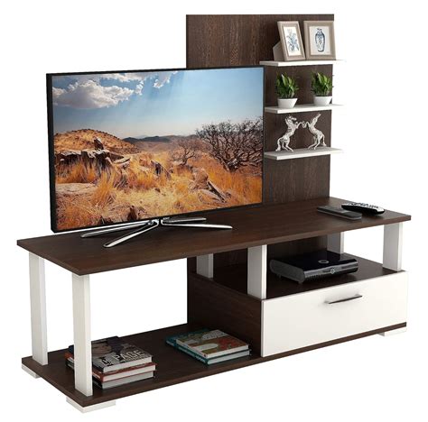 BLUEWUD Novah Engineering Wood Dual Tone TV Entertainment Unit Set Top ...