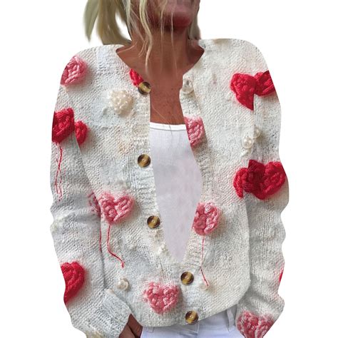 Customer reviews for TQWQT Knitted Valentines Day Sweater for Women ...