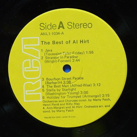 Al Hirt - The Best Of Al Hirt (Vinyl) | MusicCircle
