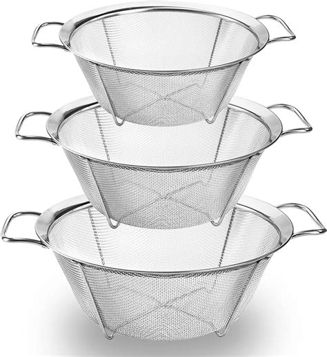 Amazon.com: Luxshiny 1 Set Stainless Steel Drain Basket Metal Strainer ...